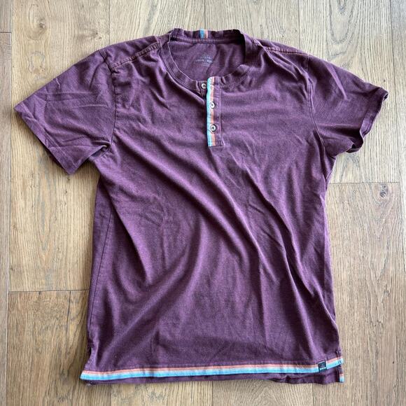Prana purpleburgundy short sleeve tee - Picture 1 of 3